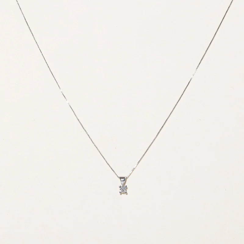 Diamond Pendant & Necklace | 0.14ct | 15" |