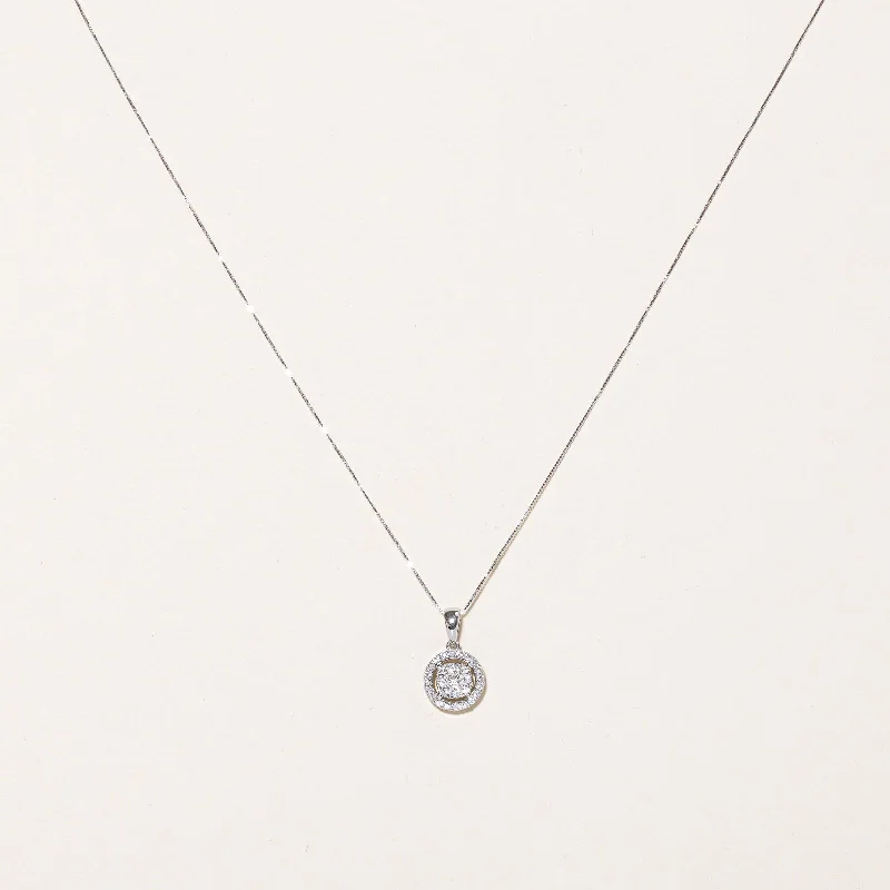 Diamond Pendant & Necklace | 0.20ctw | 17.5" |