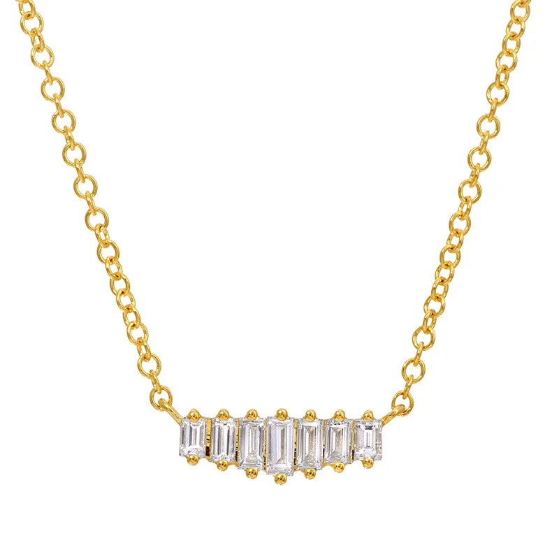 Affordable Elegance – Special Jewelry Sale Now Live DORI BAGUETTE DIAMOND NECKLACE