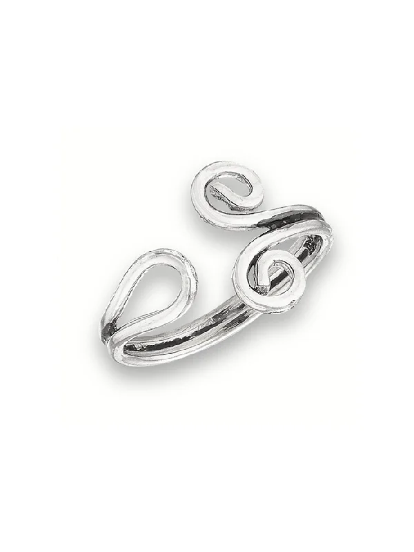 Big Discounts On Elegant Jewelry Collections Double Coil Toe Ring