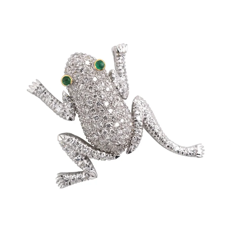 Upgrade Your Collection With Our Limited-Time Jewelry Sale Pavé Diamond & Emerald Frog Pin Upgrade Your Collection With Our Limited-Time Jewelry Sale Pavé Diamond & Emerald Frog Pin