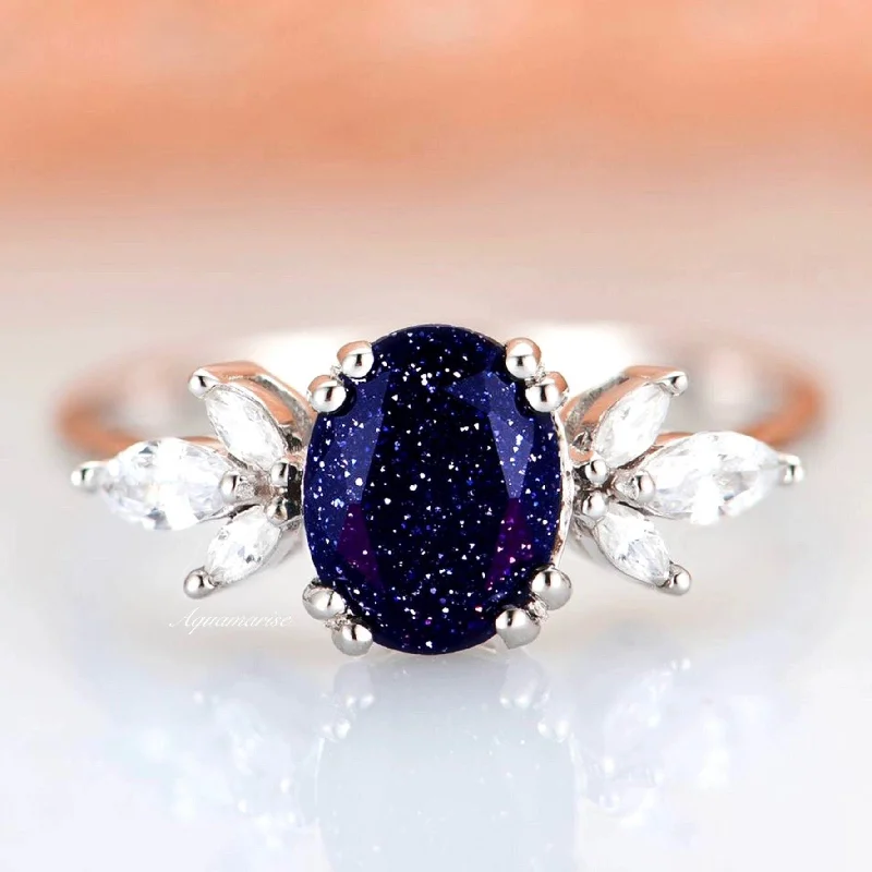Grab Stylish Jewelry Before The Sale Ends Eva Galaxy Sandstone Ring- Sterling Silver Grab Stylish Jewelry Before The Sale Ends Eva Galaxy Sandstone Ring- Sterling Silver