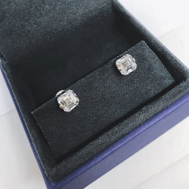 Elegant Jewelry At Unbeatable Prices – Shop Today Floating Asscher Cut Diamond Stud Earrings In Platinum 4ctw (6.74mmea), F Color, Vs2 Clarity Elegant Jewelry At Unbeatable Prices – Shop Today Floating Asscher Cut Diamond Stud Earrings In Platinum 4ctw (6.74mmea), F Color, Vs2 Clarity