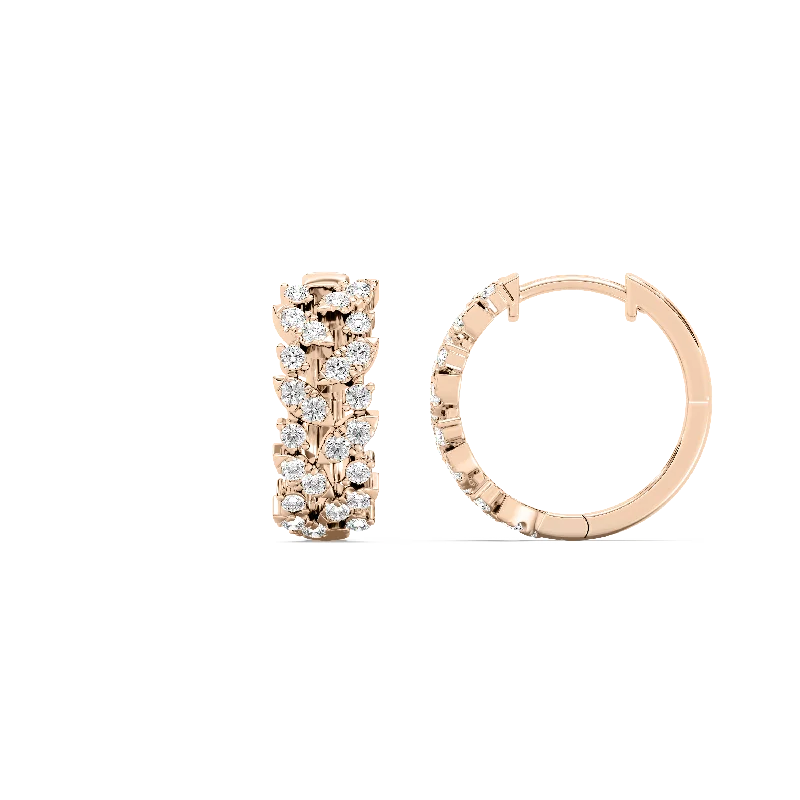 Don't Miss These Dazzling Jewelry Discounts Floral Vine Fashion Hoop Earring