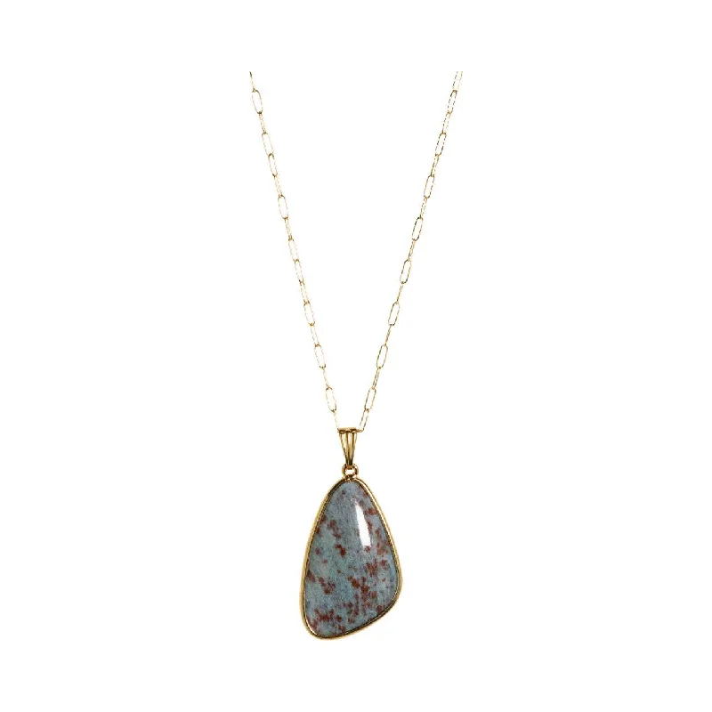 Exclusive Gemstone Jewelry Markdowns – Shop Now Freeform Large Blue Jasper Necklace Exclusive Gemstone Jewelry Markdowns – Shop Now Freeform Large Blue Jasper Necklace