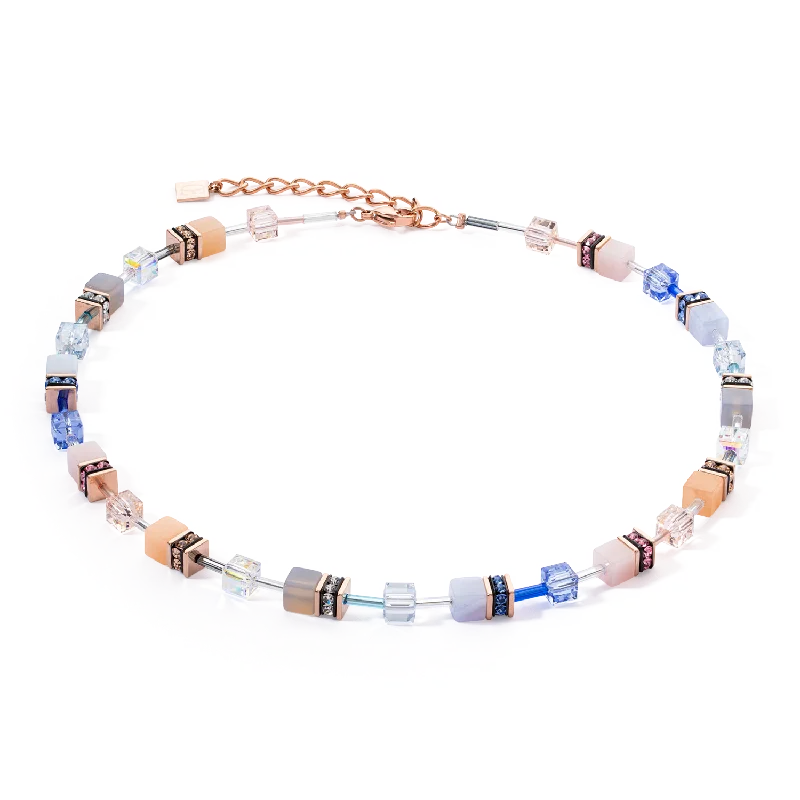 Don't Miss Our Biggest Jewelry Sale Of The Season GeoCUBE® Iconic Precious necklace light blue-beige Don't Miss Our Biggest Jewelry Sale Of The Season GeoCUBE® Iconic Precious necklace light blue-beige