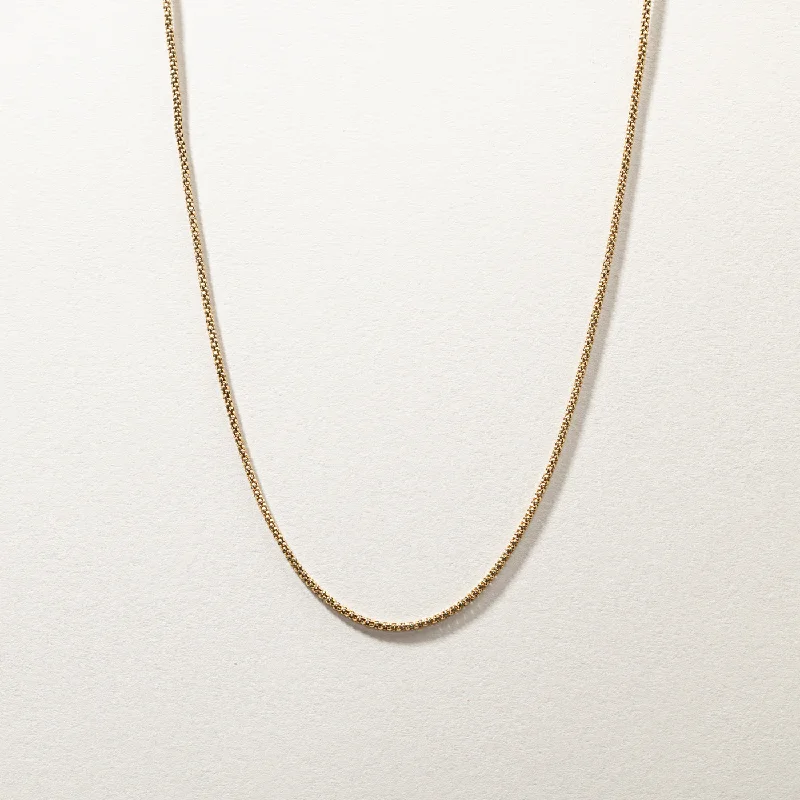 Timeless Elegance Now At Special Discounts Gold Popcorn Chain | 18"|