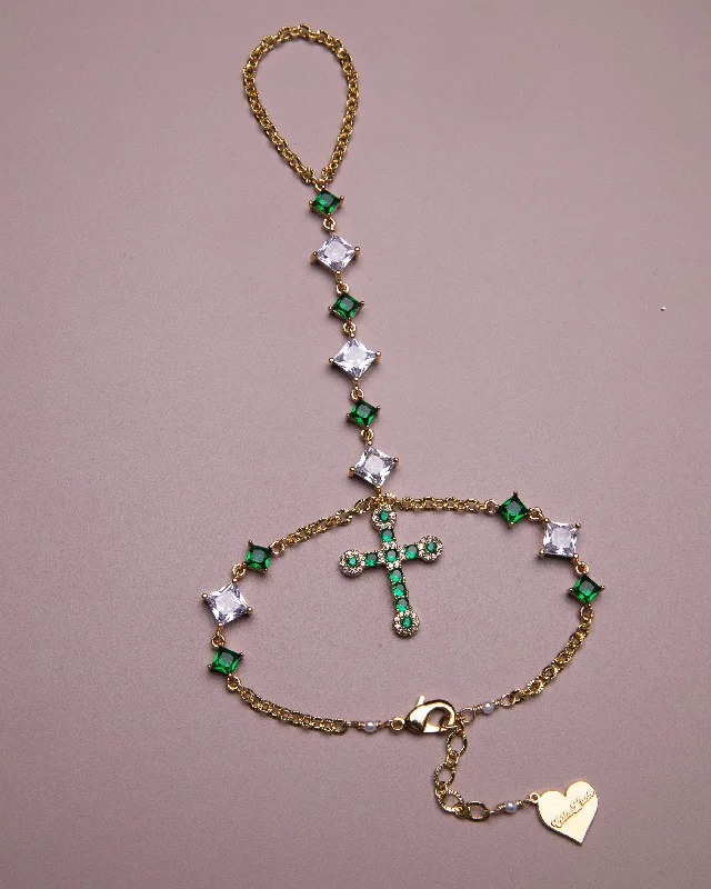 Flash Sale On Exquisite Jewelry – Don't Miss Out Green Goddess Hand Chain
