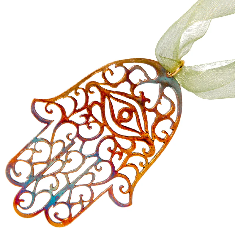 The Perfect Jewelry Piece At The Perfect Price Hamsa Ornament with Ribbon