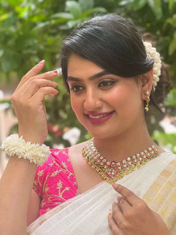 Jewelry Deals That Sparkle – Shop Today Handmade Jadau Kundan Traditional Rettapakshi Mango Haaram