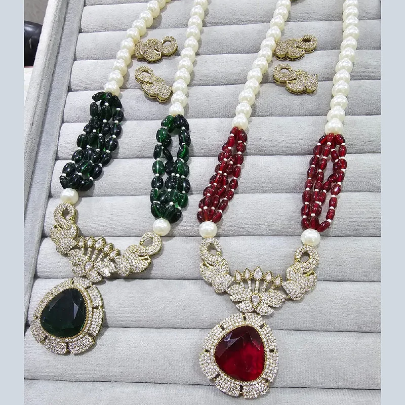 Don't Miss Out On Bestselling Jewelry At Special Prices JCM Gold Plated Austrian Stone And Beads Long Necklace Set Don't Miss Out On Bestselling Jewelry At Special Prices JCM Gold Plated Austrian Stone And Beads Long Necklace Set