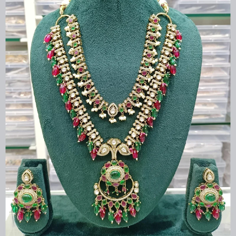 Fashion-Forward Jewelry At Exclusive Discounts JCM Gold Plated Pota Stone And Austrian Stone Long Necklace Set Fashion-Forward Jewelry At Exclusive Discounts JCM Gold Plated Pota Stone And Austrian Stone Long Necklace Set