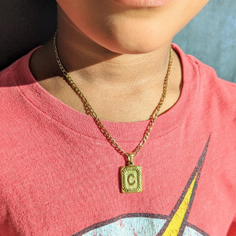 Personalized Jewelry Sale – Meaningful Gifts At Great Prices Kids' Figaro Vintage Initial Necklace Personalized Jewelry Sale – Meaningful Gifts At Great Prices Kids' Figaro Vintage Initial Necklace