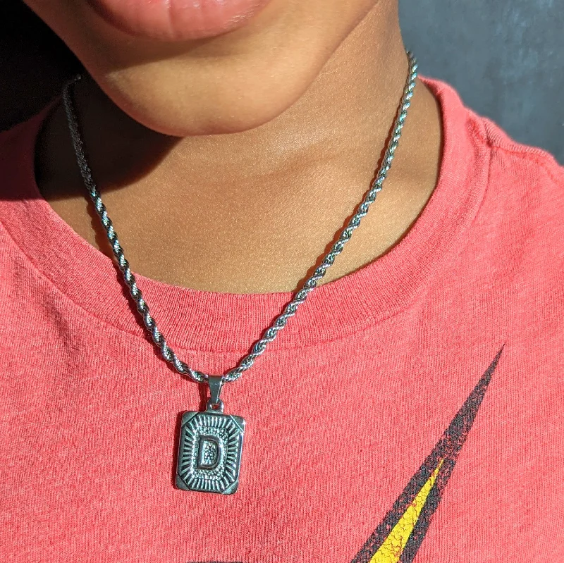 Special Sale On Handcrafted Jewelry – Shop Today Silver Kids' Rope Chain Initial Necklace Special Sale On Handcrafted Jewelry – Shop Today Silver Kids' Rope Chain Initial Necklace
