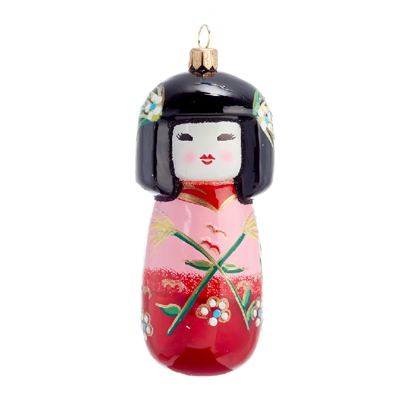 Don't Miss Out – Shop Elegant Jewelry For Less Pink Kokeshi Doll Ornament