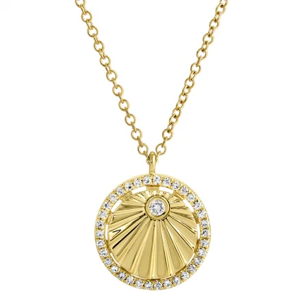The Perfect Jewelry Piece At The Perfect Price LIZA FLUTED SUN BURST NECKLACE