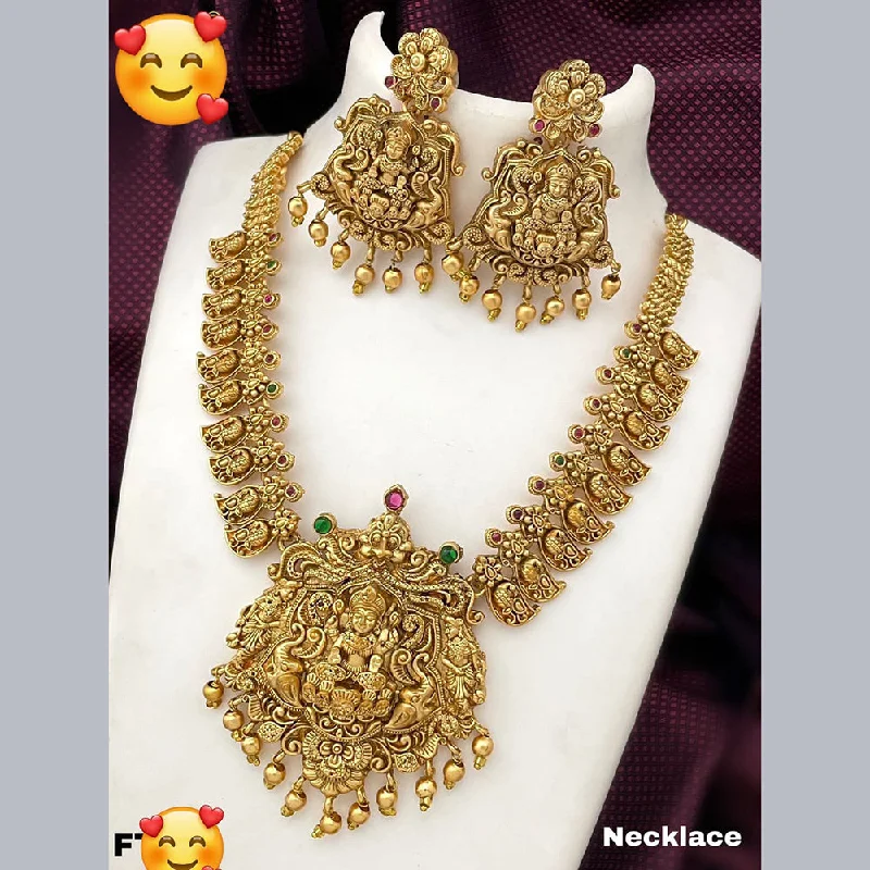 Fashion-Forward Jewelry At Incredible Prices Manisha Jewellery Gold Plated Temple Necklace Set