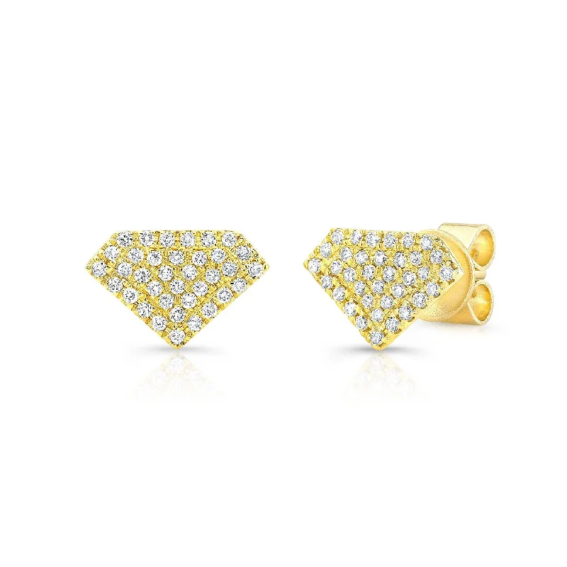 Special Jewelry Deals – Upgrade Your Collection Micro Pave Diamond Triangle Earrings In 14k Yellow Gold (1/2 Ct.tw.) Special Jewelry Deals – Upgrade Your Collection Micro Pave Diamond Triangle Earrings In 14k Yellow Gold (1/2 Ct.tw.)