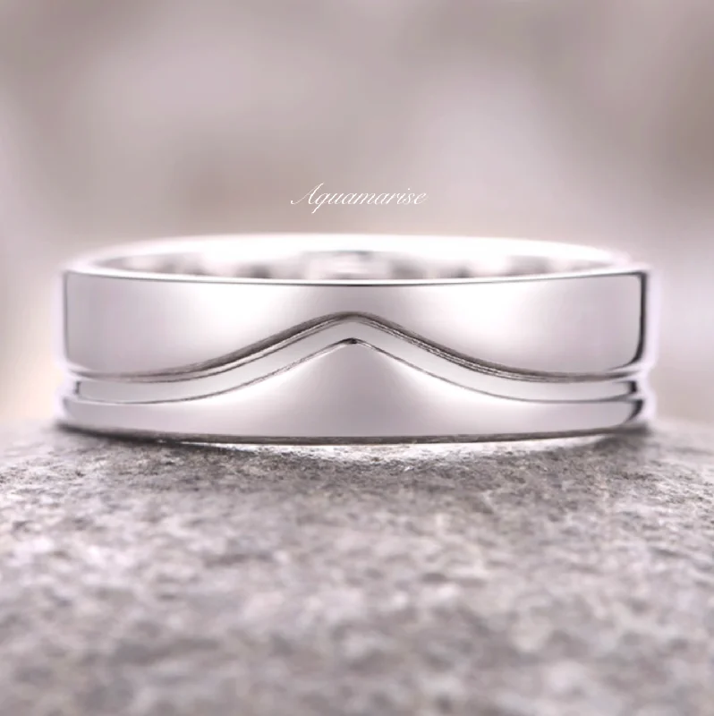 Sparkle On A Budget – Fine Jewelry For Less Chevron Wedding Band- 5MM 925 Sterling Silver Sparkle On A Budget – Fine Jewelry For Less Chevron Wedding Band- 5MM 925 Sterling Silver
