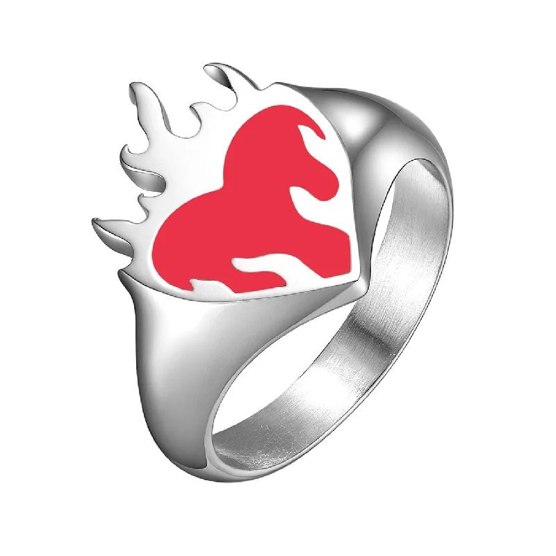 Versatile Layering Jewelry For Effortless Chic Mister Flaming Heart Ring
