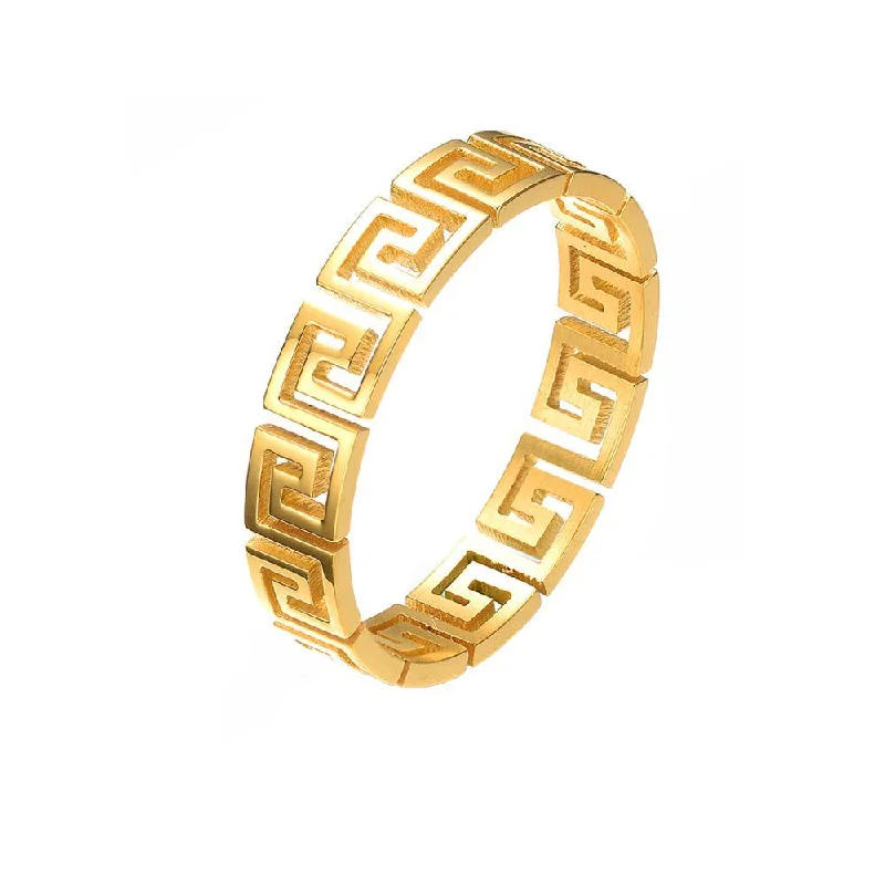 Luxury Handcrafted Jewelry For Elegant Looks Mister Greek Cut Out Ring