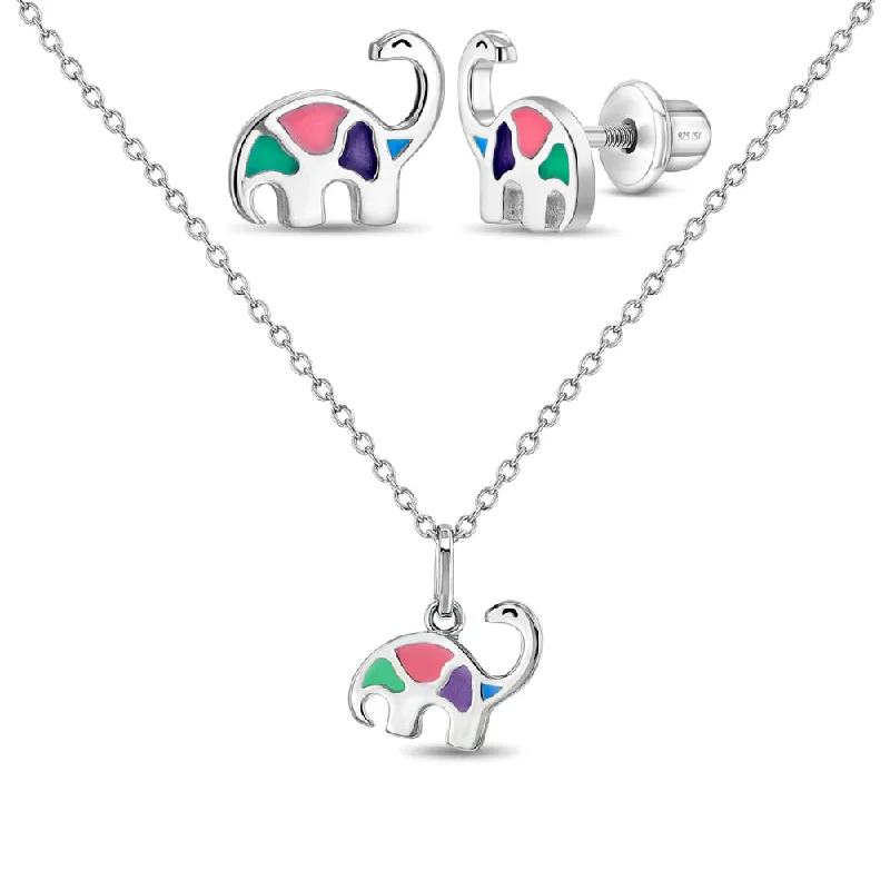 Elegant Jewelry, Exclusive Prices – Shop Now My Dinosaur Friend Kids / Children's / Girls Jewelry Set Enamel - Sterling Silver Elegant Jewelry, Exclusive Prices – Shop Now My Dinosaur Friend Kids / Children's / Girls Jewelry Set Enamel - Sterling Silver