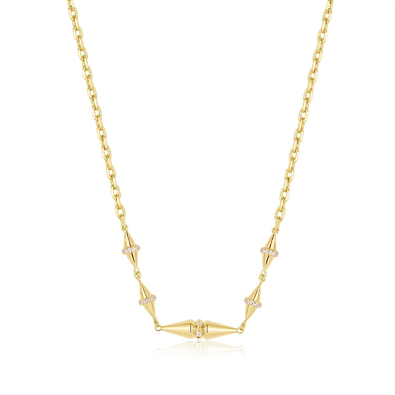 Gold Geometric Chain Necklace