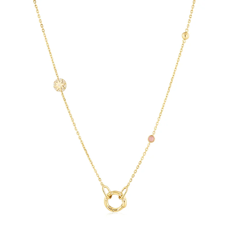 Limited Stock On Premium Jewelry At Low Prices Gold Star Rose Quartz Charm Connector Necklace Limited Stock On Premium Jewelry At Low Prices Gold Star Rose Quartz Charm Connector Necklace
