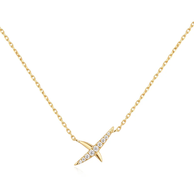 Unique Jewelry Designs Now At Discounted Rates Gold Kiss Pavé Necklace