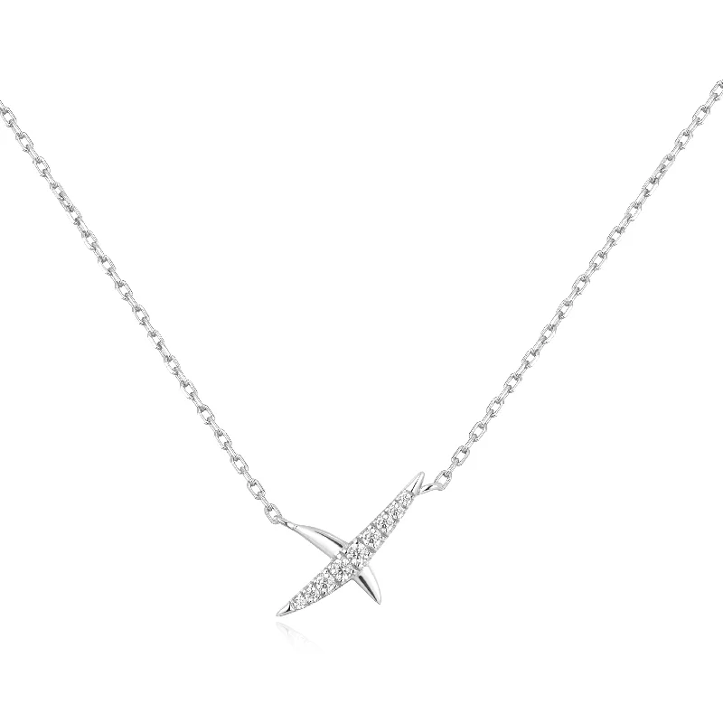 Best-Selling Jewelry Now Available At Special Deals Silver Kiss Pavé Necklace