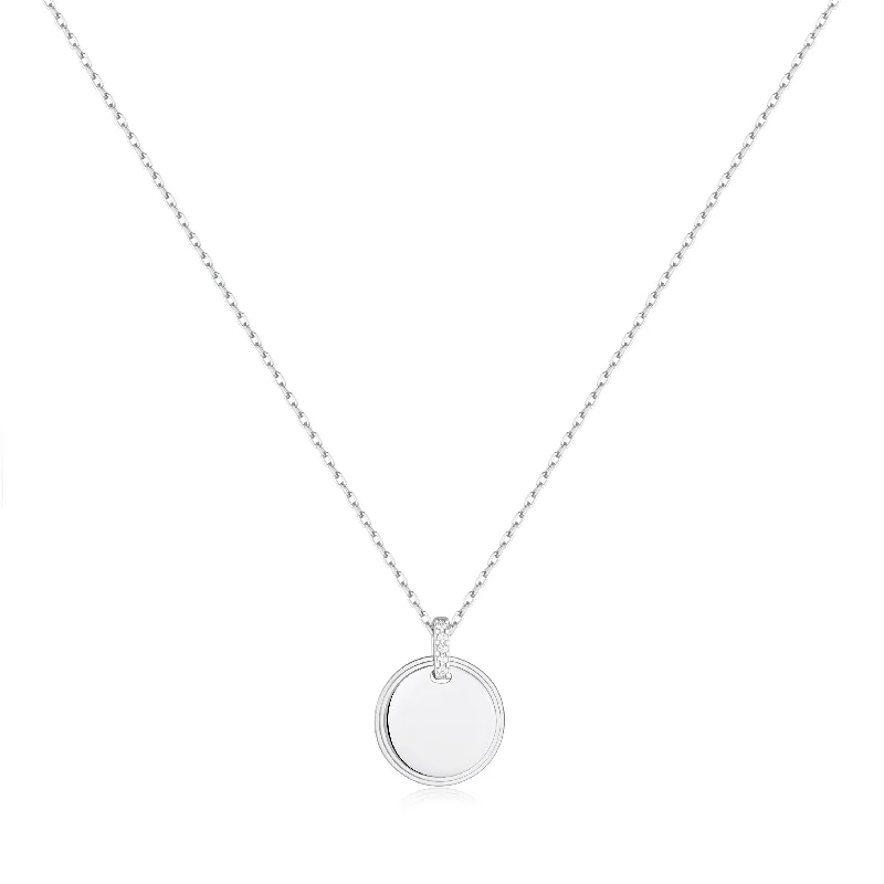 Trending Jewelry Now Available At Exclusive Prices Silver Disc Pendant Necklace