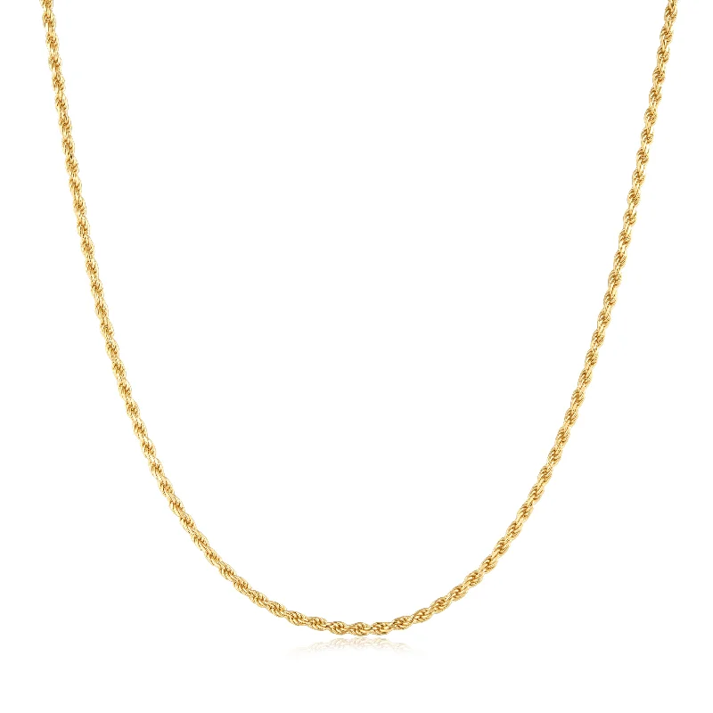 Flash Sale On Exquisite Jewelry – Don't Miss Out Gold Rope Twist Chain Necklace