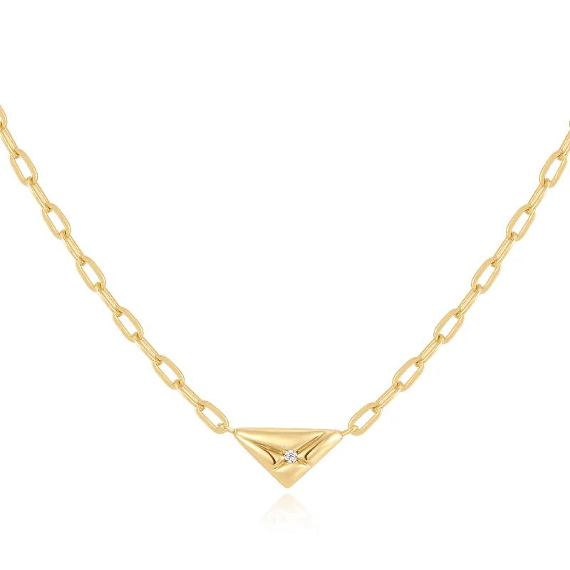 Huge Savings On Timeless Jewelry Collections Gold Triangle Necklace