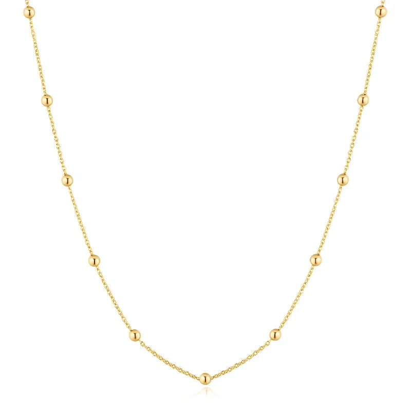 Affordable Luxury Jewelry For Every Occasion Gold Bobble Long Chain Necklace
