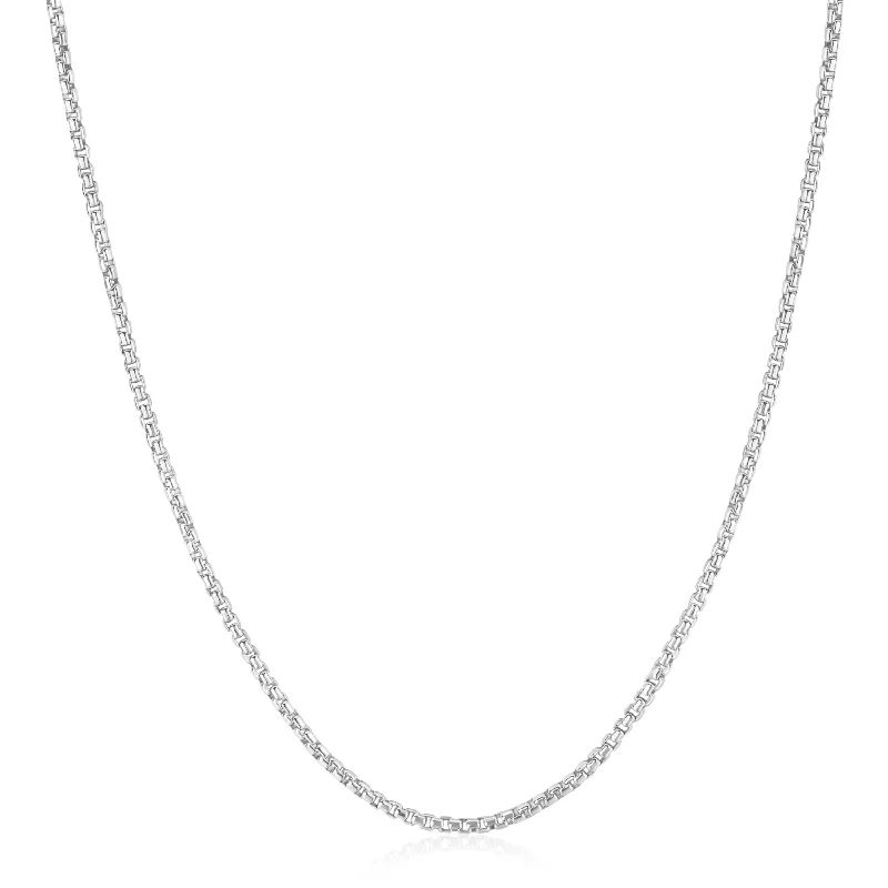 Grab Your Favorite Jewelry At The Lowest Prices Silver Box Link Chain Necklace