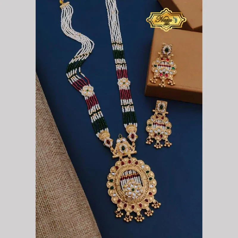 Jewelry Flash Sale – Stylish Designs At Unbeatable Rates Neetu Art Gold Plated Pota Stone And Pearl Long Necklace Set Jewelry Flash Sale – Stylish Designs At Unbeatable Rates Neetu Art Gold Plated Pota Stone And Pearl Long Necklace Set