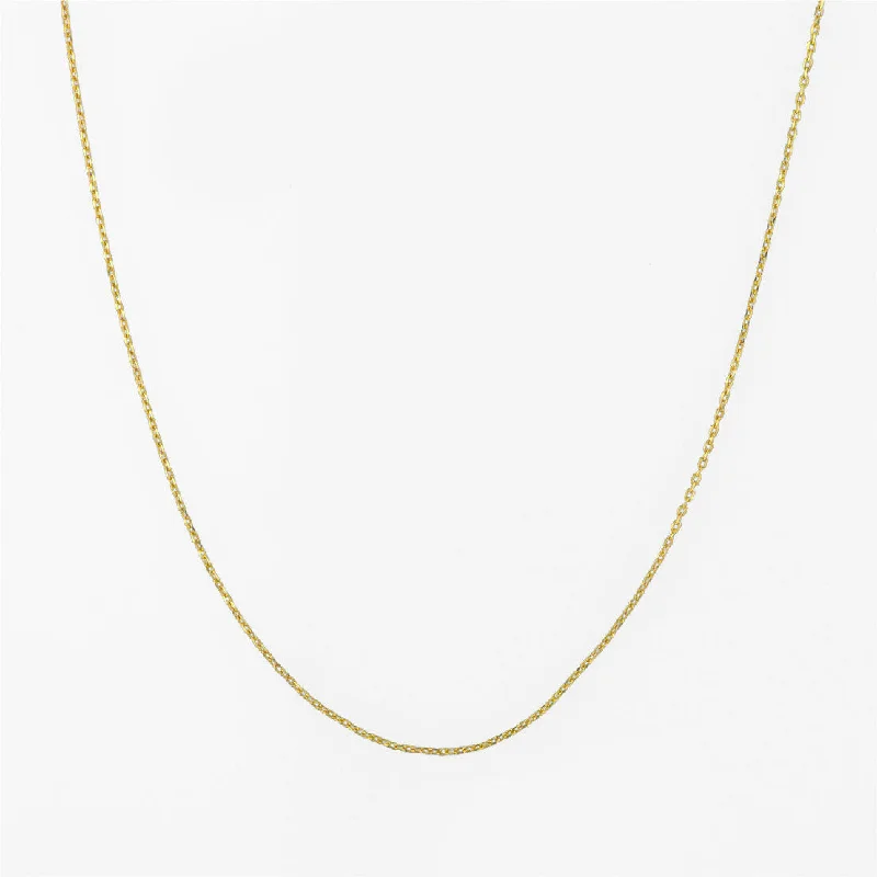 Anchor chain Sparkle 18K Gold Necklace