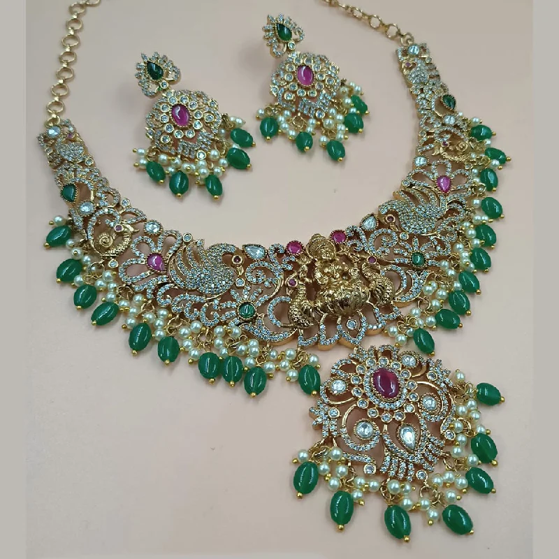 Elegant Jewelry, Affordable Luxury – Shop Now Padmawati Bangles Gold Plated AD Stone And Beads Temple Necklace Set Elegant Jewelry, Affordable Luxury – Shop Now Padmawati Bangles Gold Plated AD Stone And Beads Temple Necklace Set