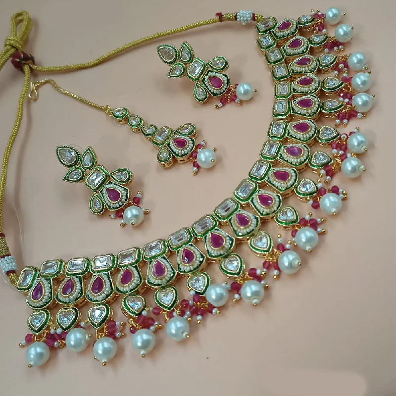 Handcrafted Beauty At Affordable Prices Padmawati Bangles Gold Plated Polki Kundan And Pearls Necklace Set Handcrafted Beauty At Affordable Prices Padmawati Bangles Gold Plated Polki Kundan And Pearls Necklace Set