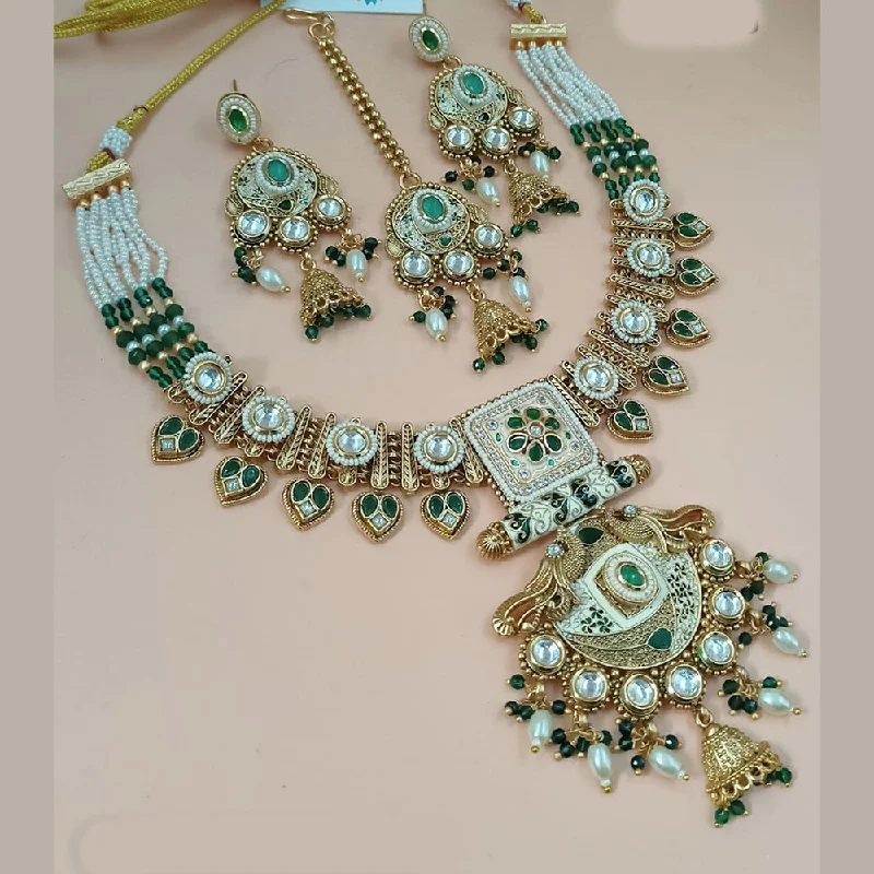 Get Ready To Sparkle – Special Jewelry Discounts Padmawati Bangles Gold Plated Pota Stone And Pearls Meenakari Necklace Set Get Ready To Sparkle – Special Jewelry Discounts Padmawati Bangles Gold Plated Pota Stone And Pearls Meenakari Necklace Set