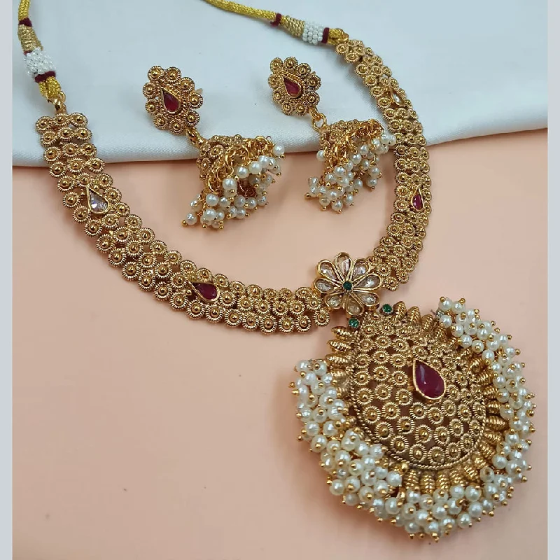 Grab Stylish Jewelry Before The Sale Ends Padmawati Bangles Gold Plated Pota Stone And Pearls Necklace Set Grab Stylish Jewelry Before The Sale Ends Padmawati Bangles Gold Plated Pota Stone And Pearls Necklace Set