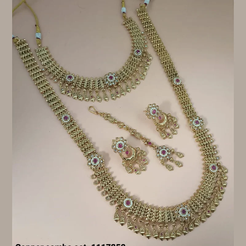 Timeless Beauty, Unbeatable Deals – Jewelry Sale On Padmawati Bangles Gold Plated Pota Stone Double Necklace Set Timeless Beauty, Unbeatable Deals – Jewelry Sale On Padmawati Bangles Gold Plated Pota Stone Double Necklace Set