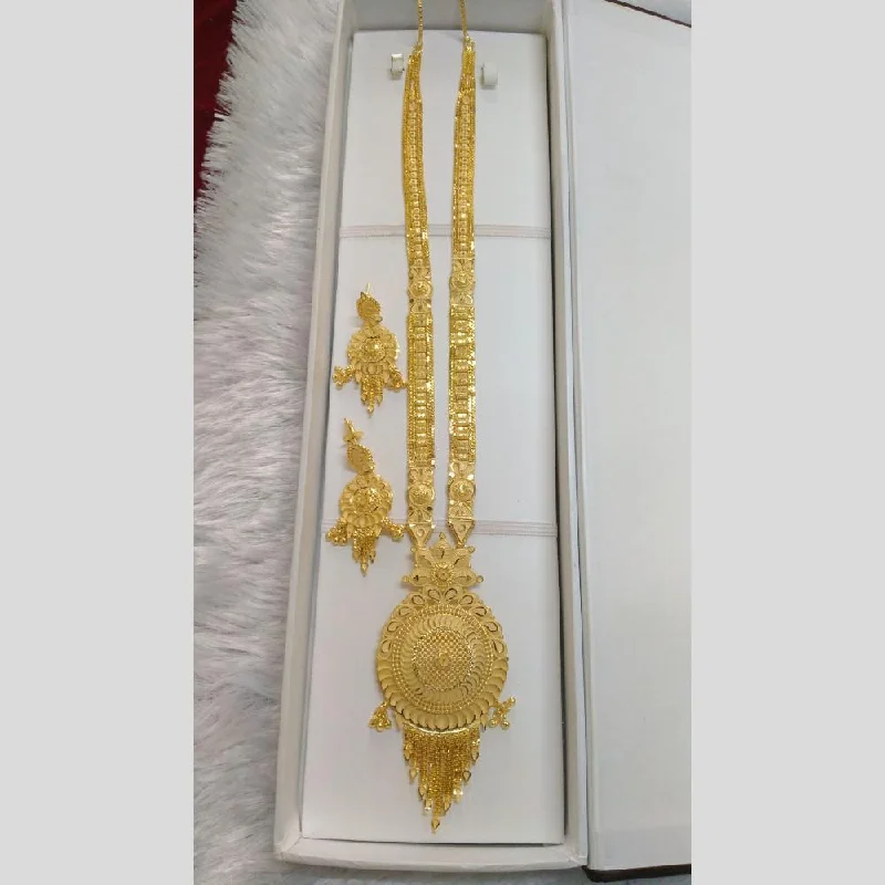 Affordable Gold-Plated Jewelry For Modern Fashion Pari Art Jewellery Forming Long Necklace Set Affordable Gold-Plated Jewelry For Modern Fashion Pari Art Jewellery Forming Long Necklace Set
