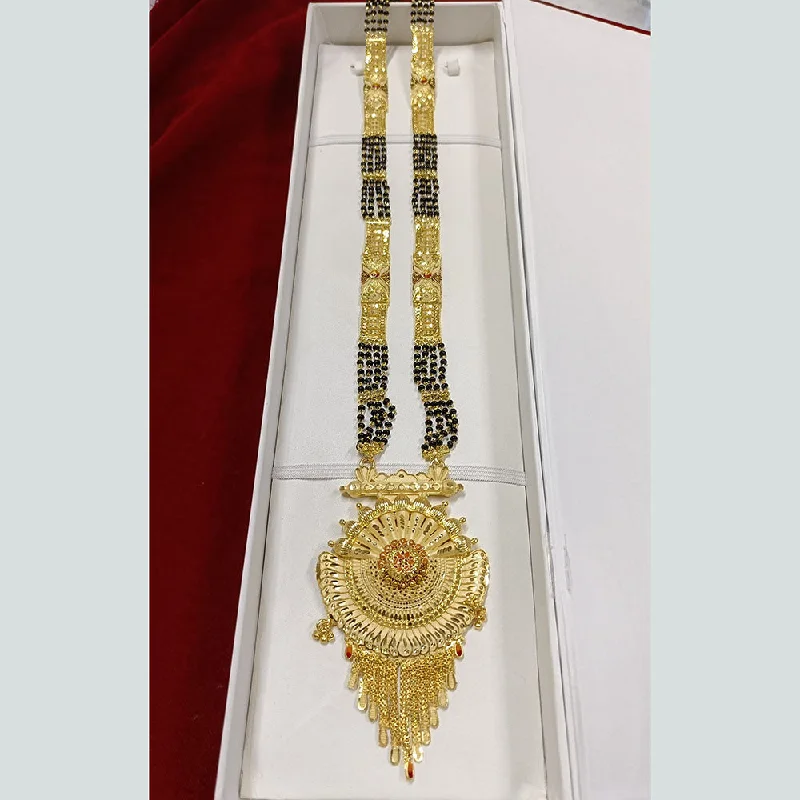 Buy More, Save More On Stunning Jewelry Pieces Pari Art Jewellery Forming Long Mangalsutra Buy More, Save More On Stunning Jewelry Pieces Pari Art Jewellery Forming Long Mangalsutra
