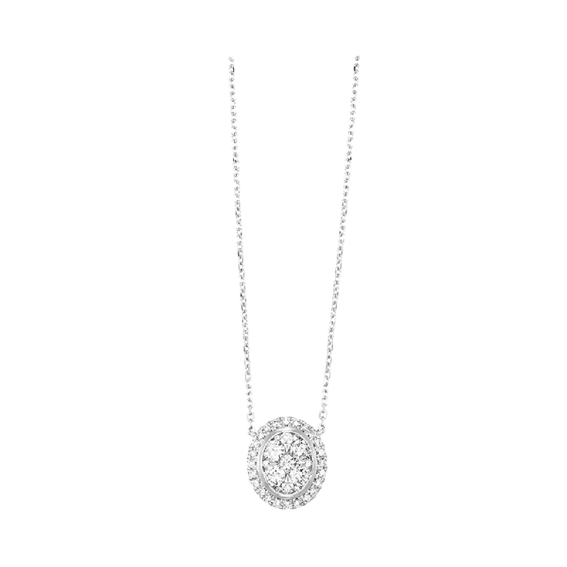 Waterproof Stainless Steel Jewelry For Lasting Beauty 14KT WHITE GOLD DIAMOND (1/2CTW) PENDANT Waterproof Stainless Steel Jewelry For Lasting Beauty 14KT WHITE GOLD DIAMOND (1/2CTW) PENDANT
