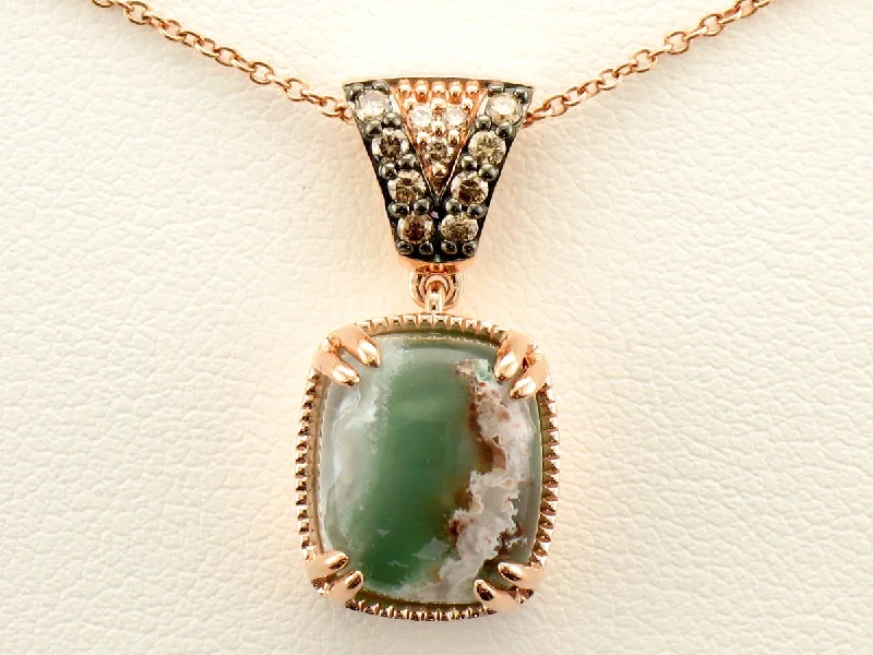 The Jewelry Sale You've Been Waiting For Is Here Peacock Aquaprase Le Vian Pendant With Chocolate Diamonds