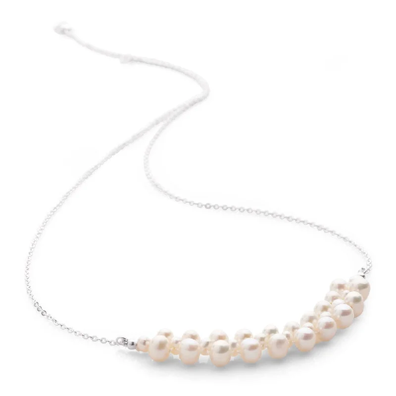 Elegant Rose Gold Jewelry For A Stylish Touch Pearl Cluster Chain