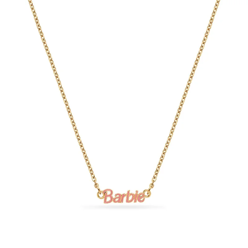 Handmade Pearl Jewelry For Timeless Elegance Pink Barbie Necklace (Gold)
