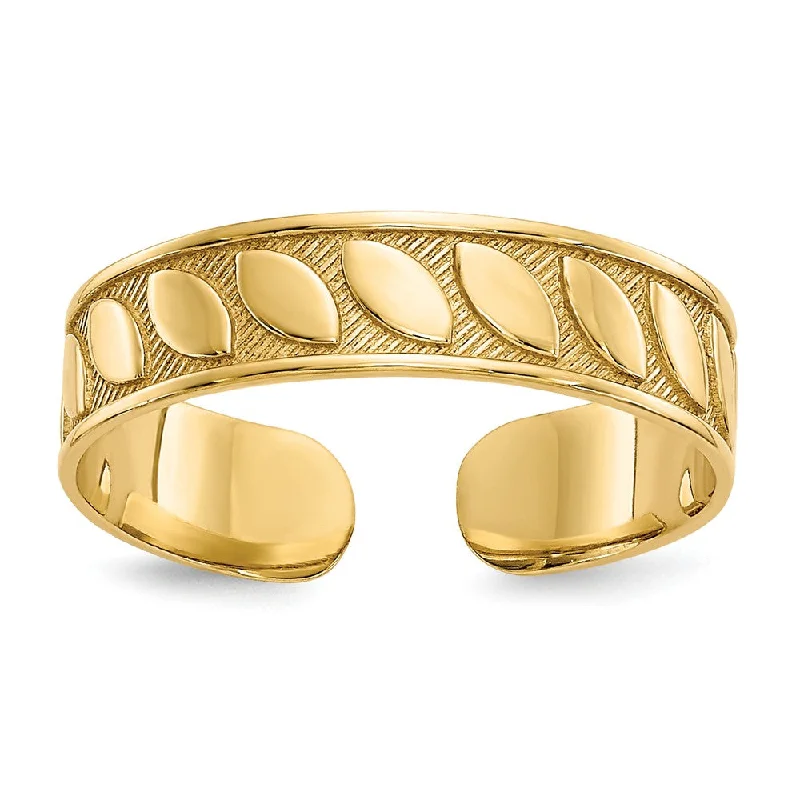 Sparkle On A Budget – Fine Jewelry For Less Polished 3mm Toe Ring with Bead Design in 14k Yellow Gold Sparkle On A Budget – Fine Jewelry For Less Polished 3mm Toe Ring with Bead Design in 14k Yellow Gold