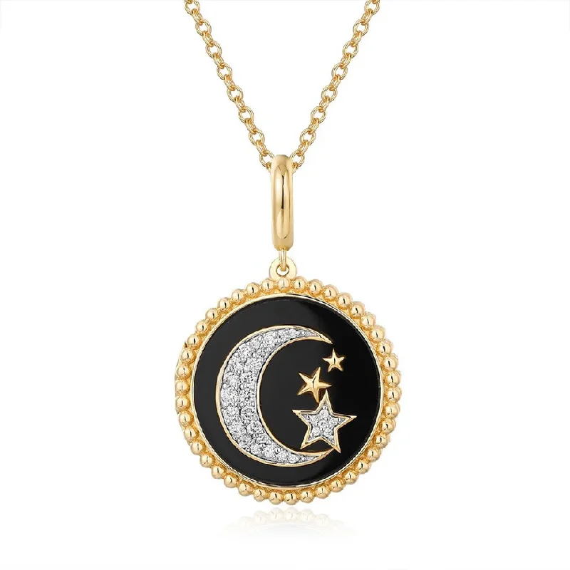 The Perfect Jewelry Piece At The Perfect Discount POLLY MOON + STAR DISC NECKLACE